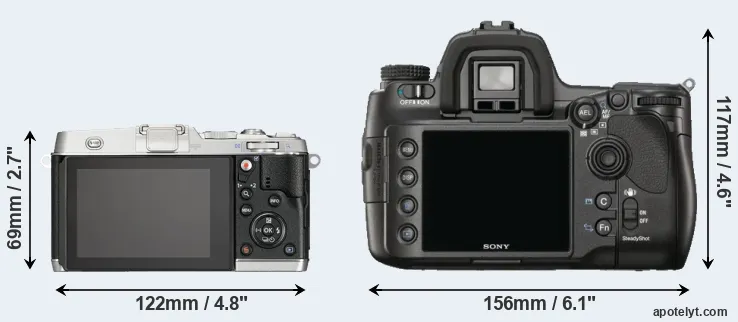 Comparison E-P5 or A900 rear