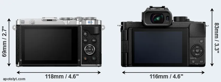 Comparison E-P7 or G110 rear