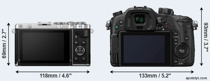 Comparison E-P7 or GH4 rear