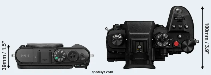 Compare E-PL10 versus GH6 top