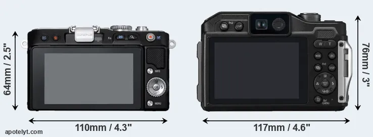 Comparison E-PL3 or TS7 rear