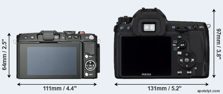 Comparison E-PL6 or K-5 rear
