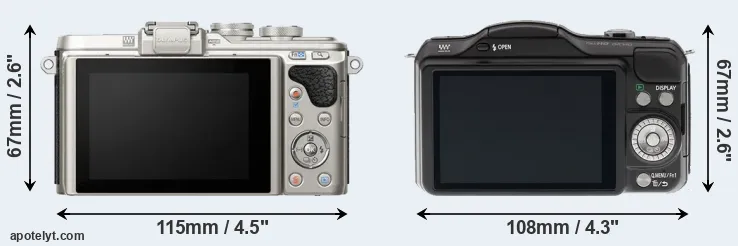 Comparison E-PL8 or GF5 rear