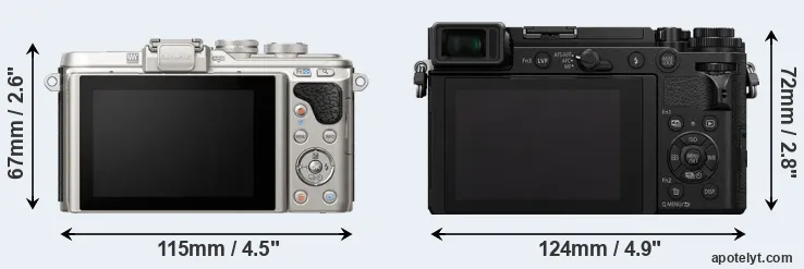 Comparison E-PL8 or GX9 rear