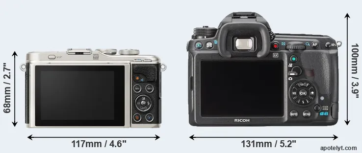 Comparison E-PL9 or K-3 rear