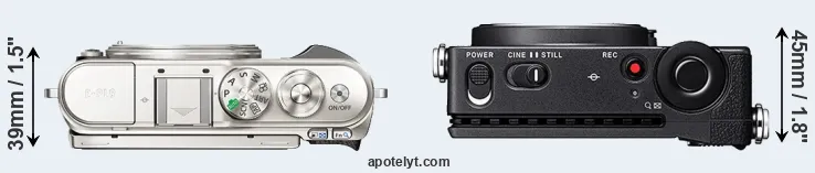 Compare E-PL9 versus fp top