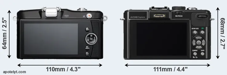Comparison E-PM1 or LX7 rear