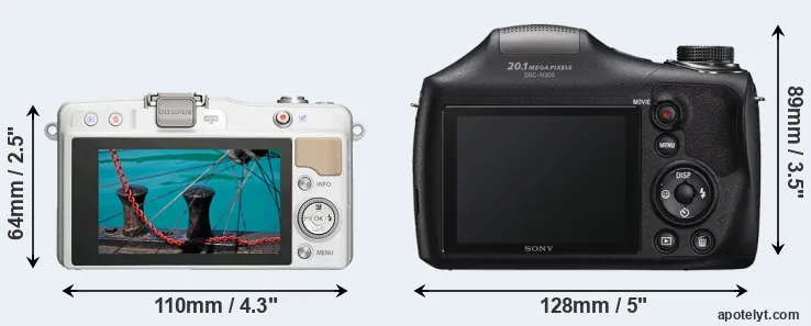 Comparison E-PM2 or H300 rear