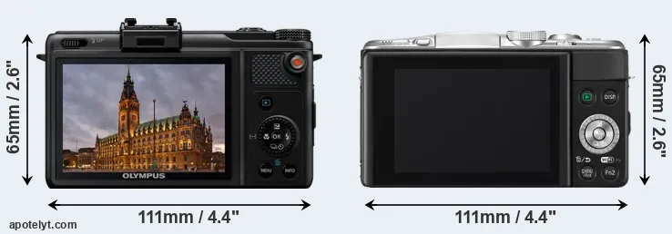 Comparison XZ-1 or GF6 rear