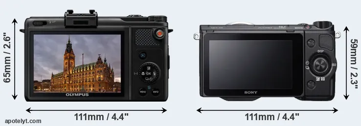 Comparison XZ-1 or NEX-5R rear