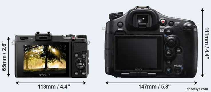Comparison XZ-2 or A99 rear