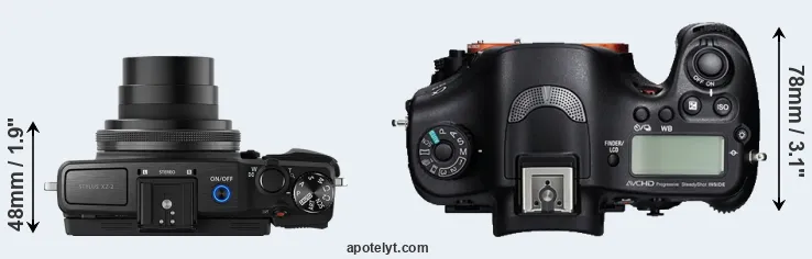 Compare XZ-2 versus A99 top