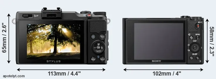 Comparison XZ-2 or WX800 rear
