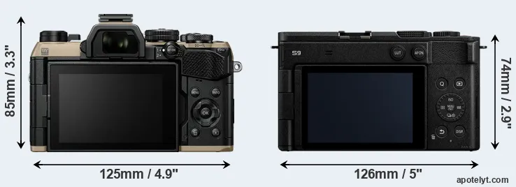 Comparison OM-5 II or S9 rear