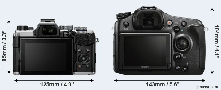 Comparison OM-5 or A68 rear