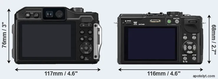 Comparison FT7 or GX1 rear