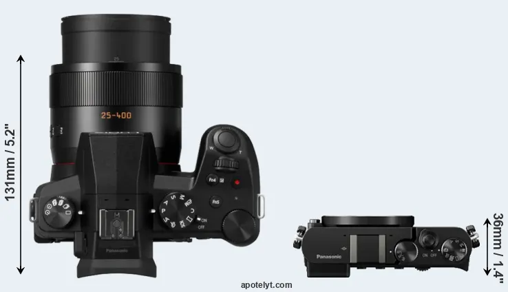 Compare FZ1000 II versus GM5 top