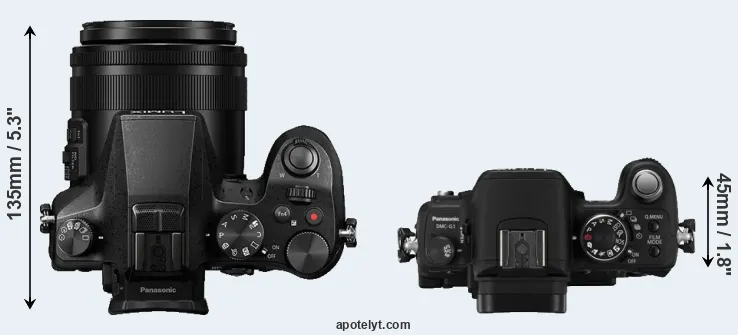 Compare FZ2000 versus G1 top
