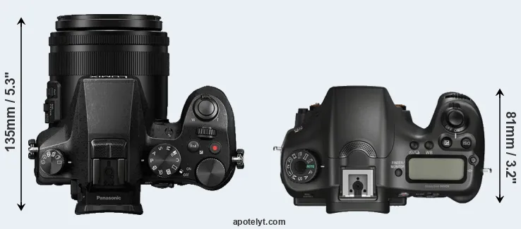 Compare FZ2000 versus A68 top