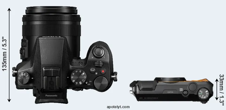 Compare FZ2500 versus WG-6 top