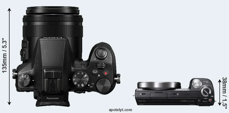 Compare FZ2500 versus NEX-5N top