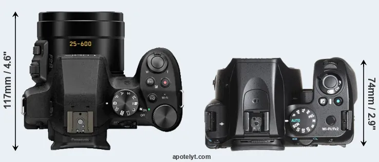 Compare FZ300 versus K-70 top