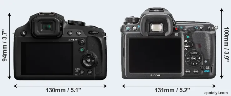 Comparison FZ82 or K-3 rear