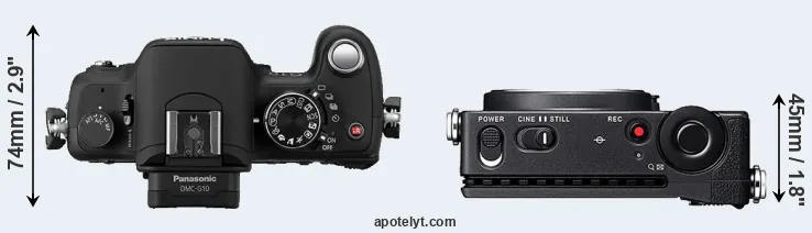 Compare G10 versus fp top