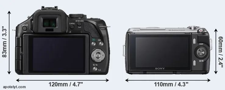 Comparison G5 or NEX-C3 rear