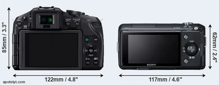 Comparison G6 or NEX-3 rear