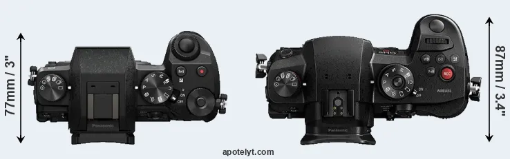 Compare G7 versus GH5s top