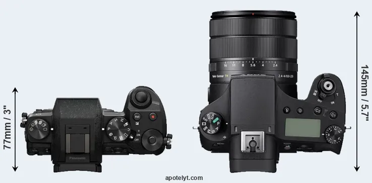 Compare G7 versus RX10 IV top
