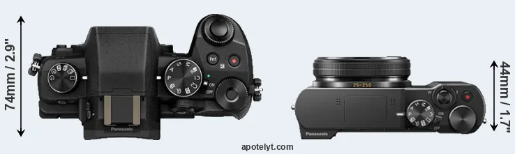 Compare G80 versus TZ100 top