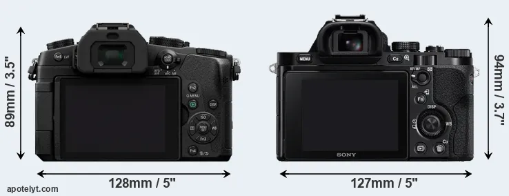 Comparison G80 or A7R rear