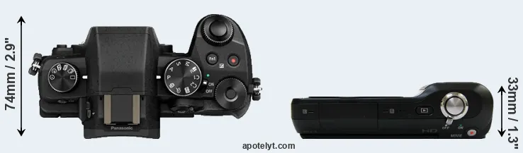 Compare G80 versus NEX-3 top