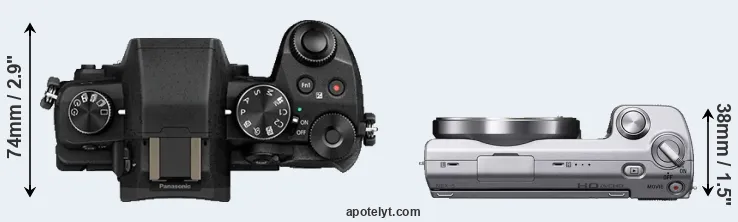 Compare G80 versus NEX-5 top