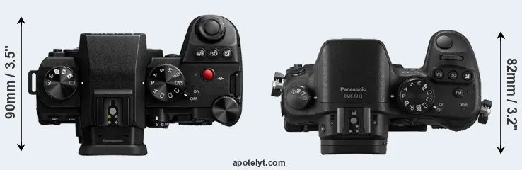 Compare G9 II versus GH3 top