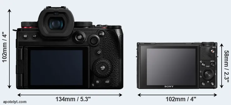 Comparison G9 II or RX100 VII rear