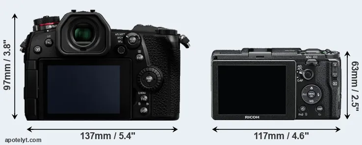 Comparison G9 or GR II rear