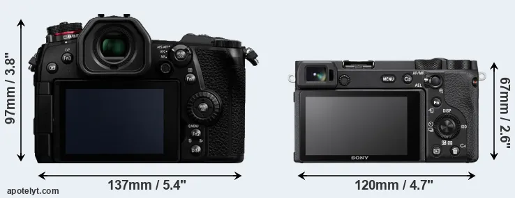 Comparison G9 or A6600 rear