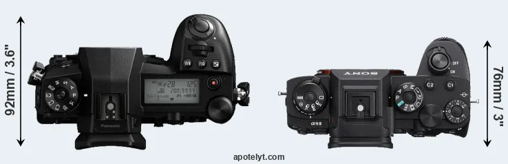 Compare G9 versus A9 II top