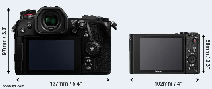 Comparison G9 or HX95 rear