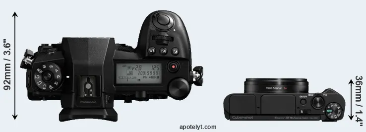 Compare G9 versus HX95 top