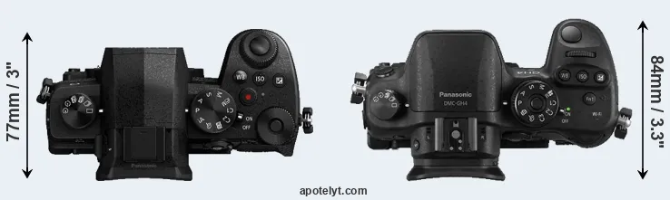 Compare G95 versus GH4 top