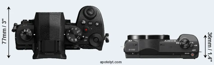 Compare G95 versus A5100 top