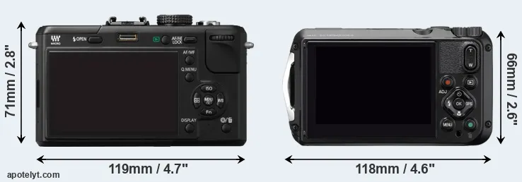 Comparison GF1 or WG-6 rear