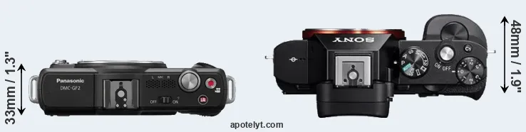 Compare GF2 versus A7 top