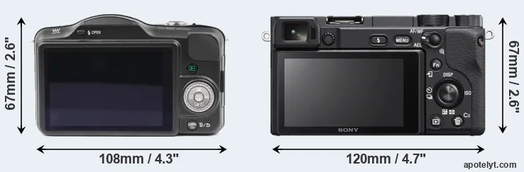 Comparison GF3 or A6400 rear