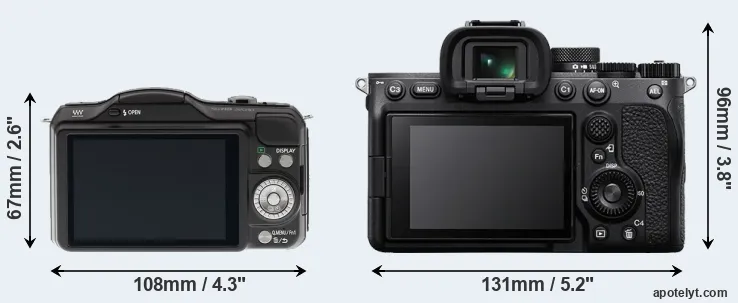 Comparison GF5 or A7 IV rear