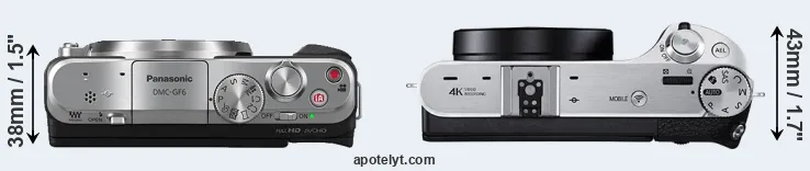 Compare GF6 versus NX500 top